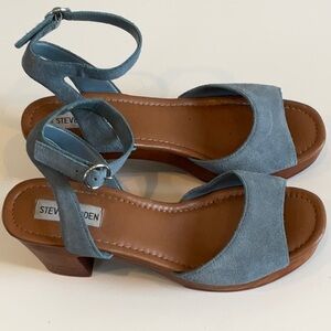 Steve Madden Women's Light Blue Heeled Sandals